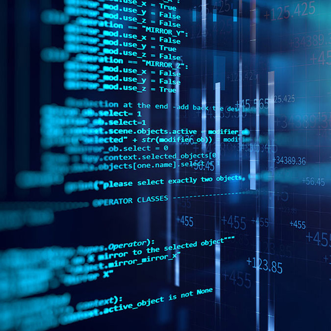 Programming code abstract technology background 