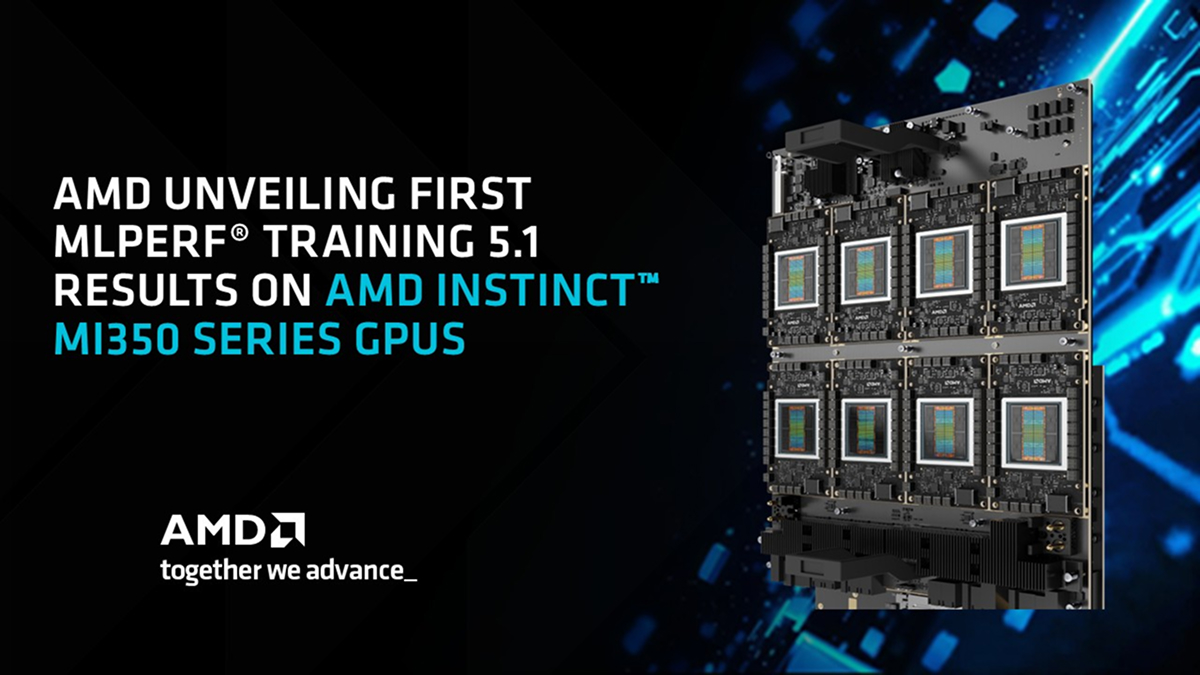 Accelerating AI Training: How AMD Instinct™ MI350 Series GPUs Delivered Breakthrough Performance and Efficiency in MLPerf™ Training v5.1