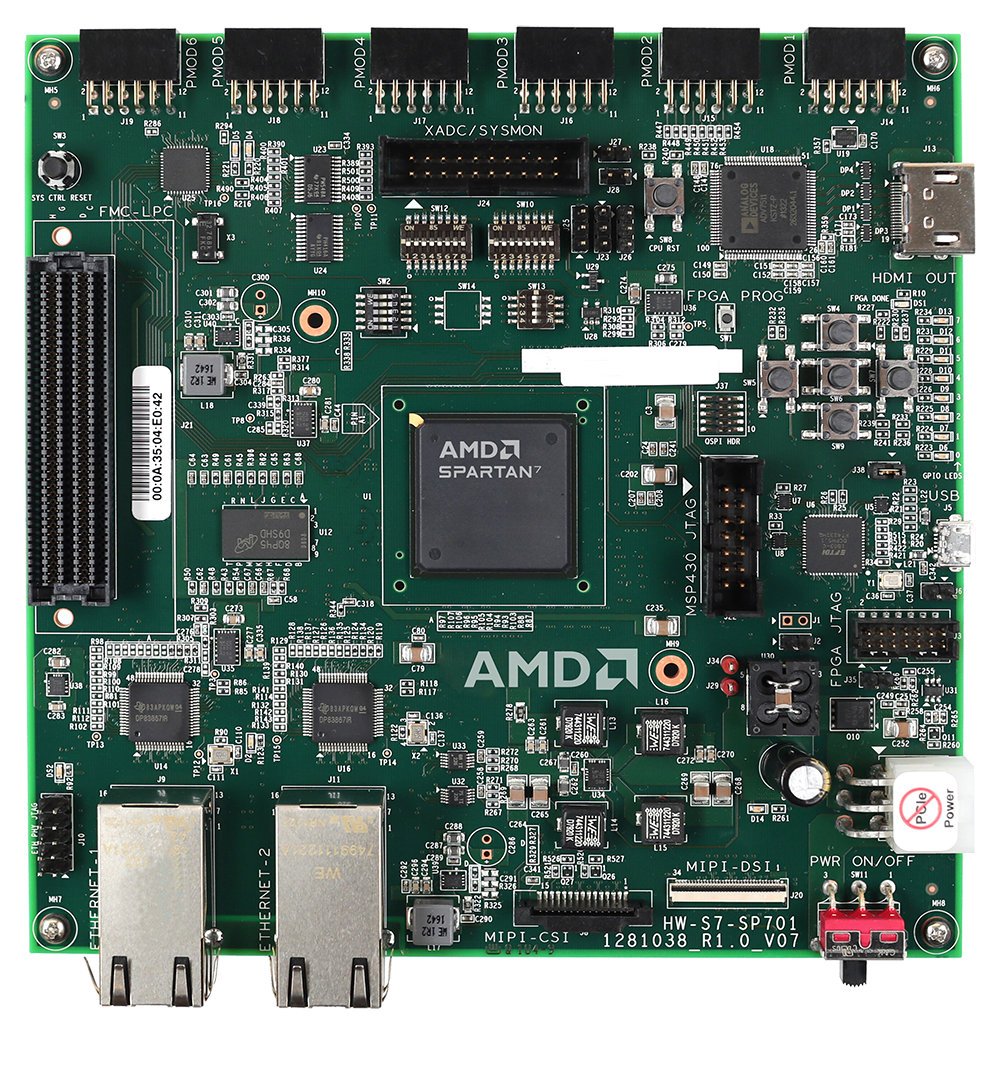 Spartan 7 FPGA SP701 Evaluation Kit