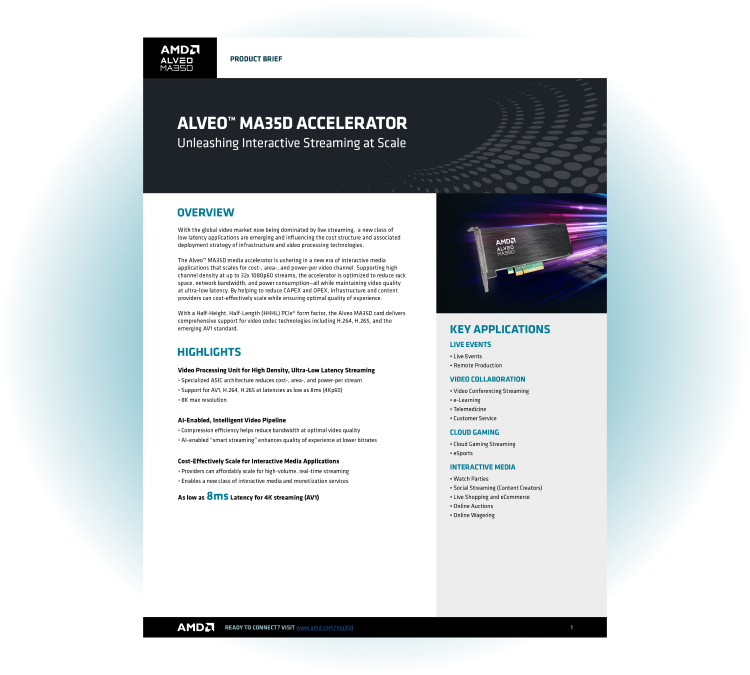 Alveo MA35D Product Brief