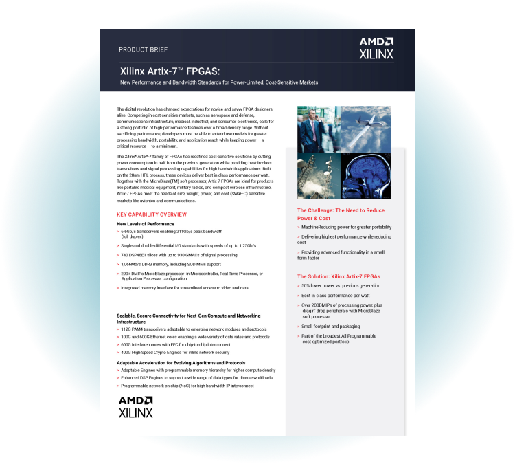 Artix 7 FPGA Product Brief