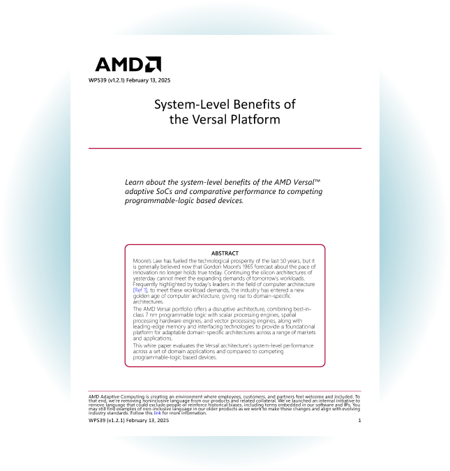 System-Level Benefits of the Versal Platform whitepaper