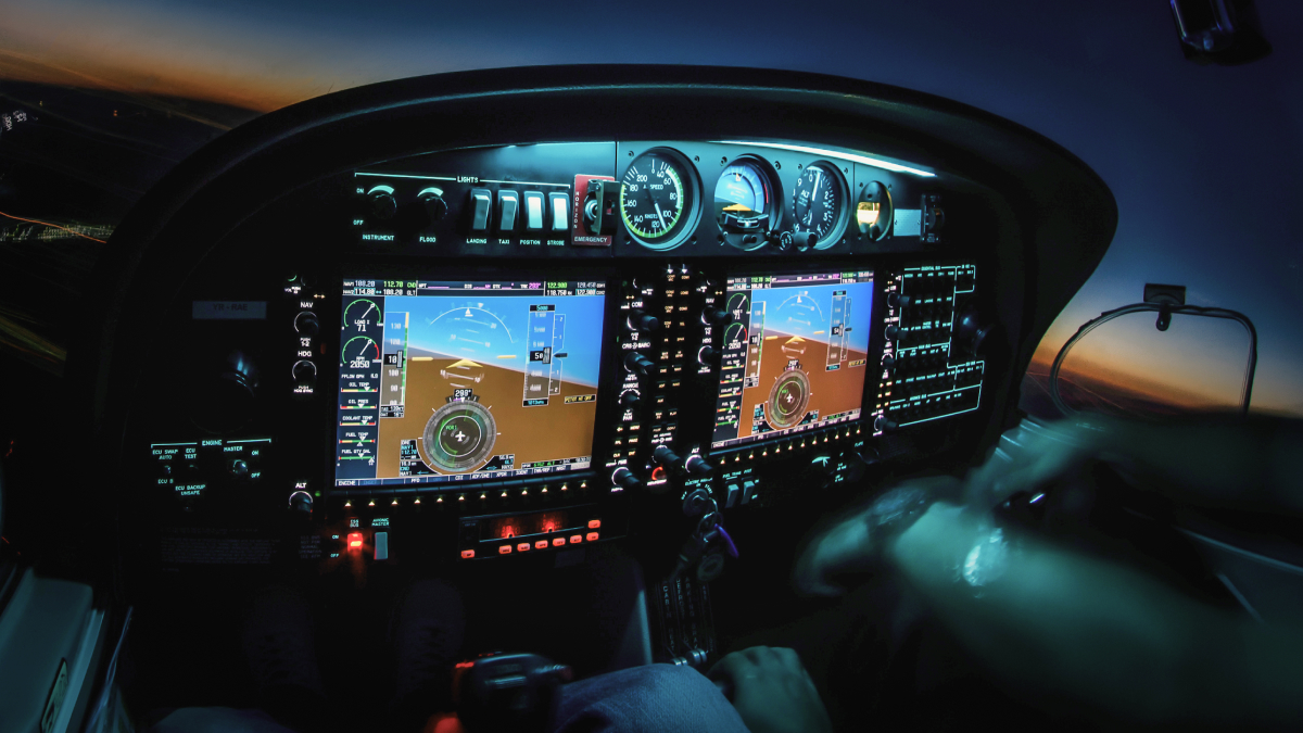 plane cockpit