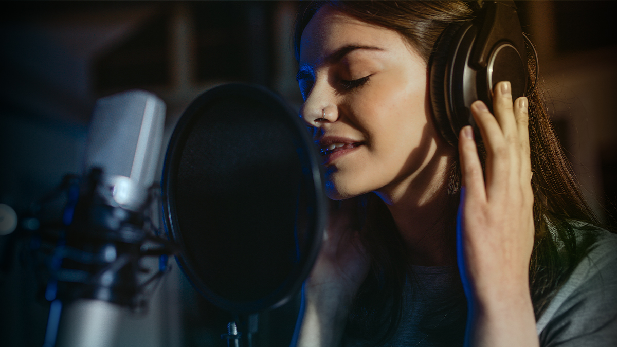 woman singing