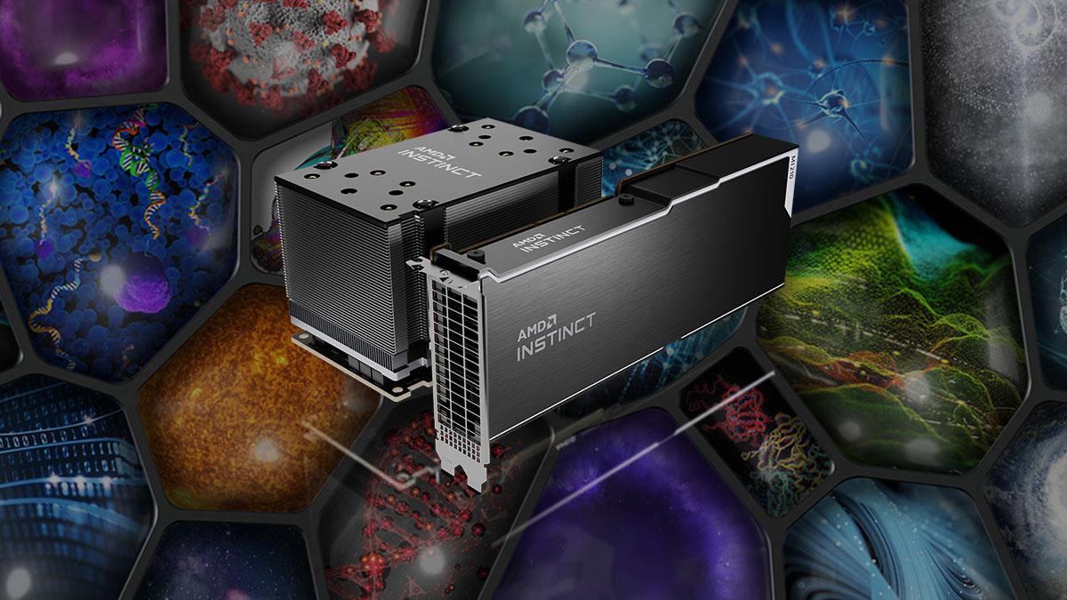 AMD Instinct chip and card 