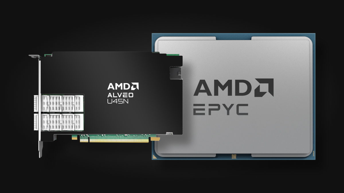AMD Alveo U25N and AMD EPYC 9004 Series