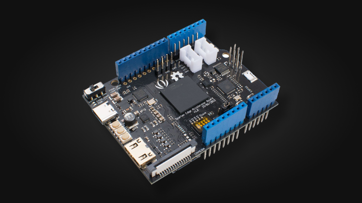 Spartan Edge Accelerator Board - Arduino FPGA Shield with ESP32