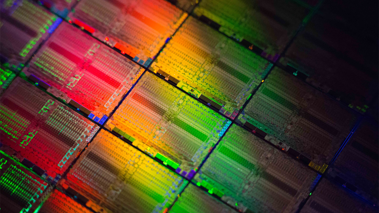 AMD wafer macro image