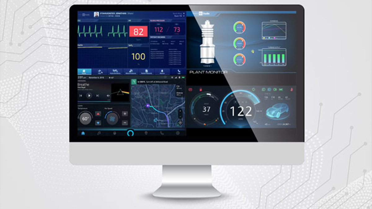 GL Studio High Fidelity HMI Quad Demonstration Application
