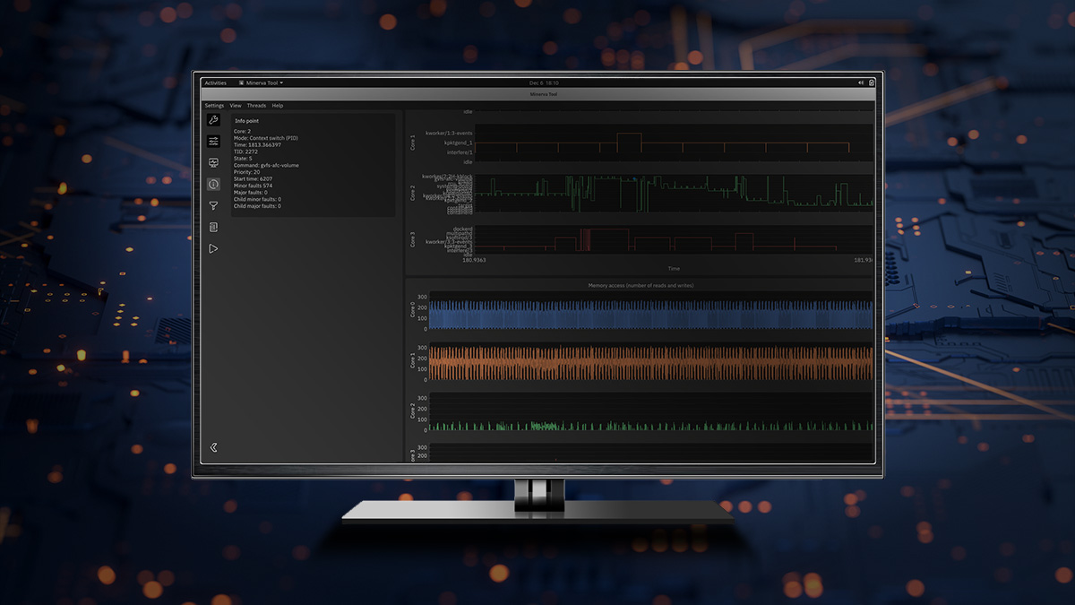 Minerva Systems screen image
